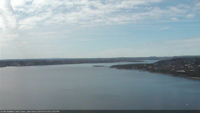 Lake Travis webcam, March 16, 2019 2:15 PM CT