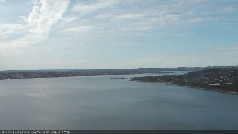 Lake Travis webcam, March 16, 2019 2:20 PM CT