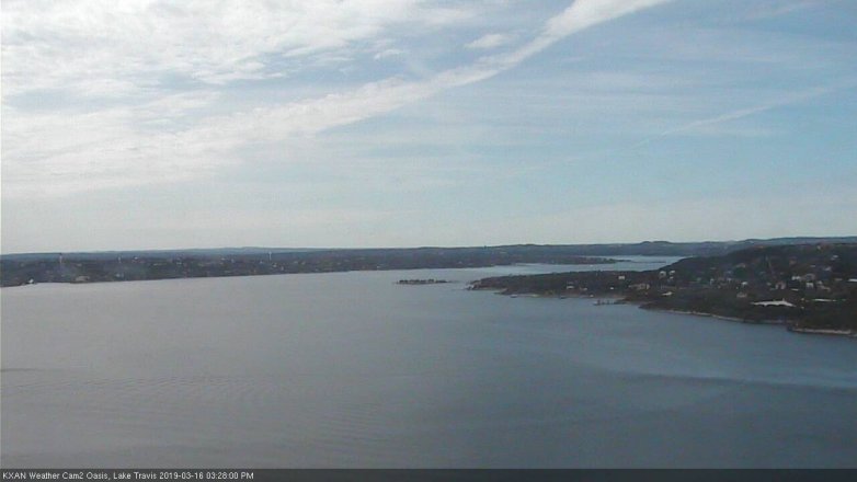 Lake Travis webcam, March 16, 2019 2:30 PM CT