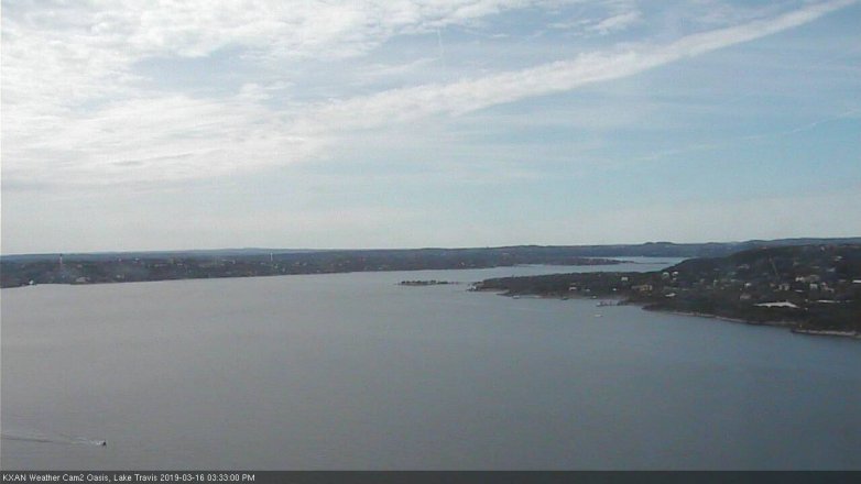 Lake Travis webcam, March 16, 2019 2:35 PM CT