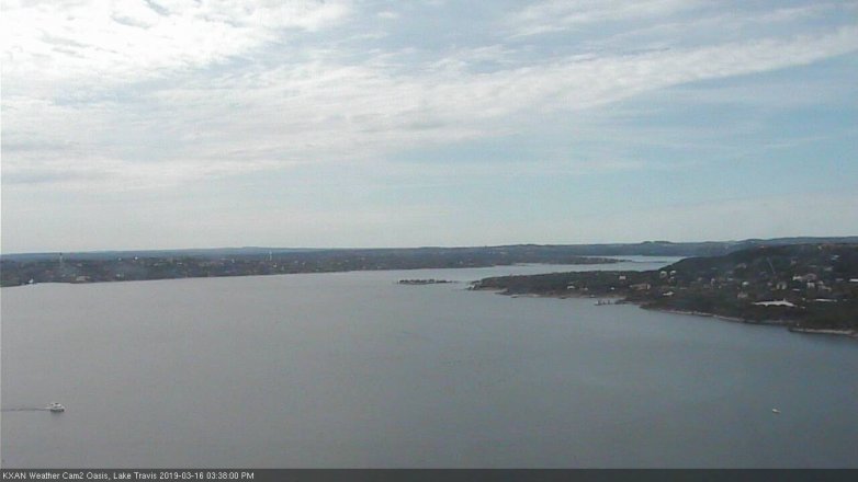 Lake Travis webcam, March 16, 2019 2:40 PM CT
