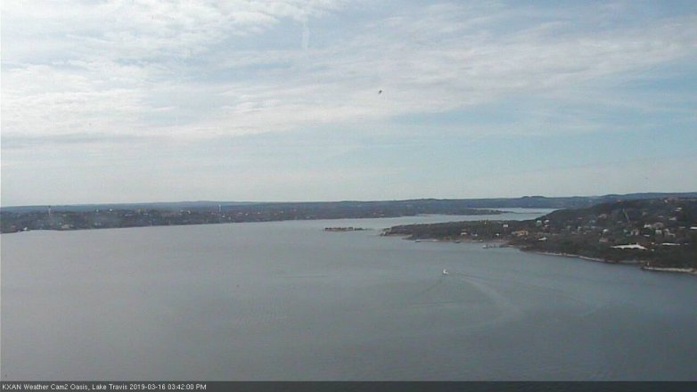 Lake Travis webcam, March 16, 2019 2:45 PM CT