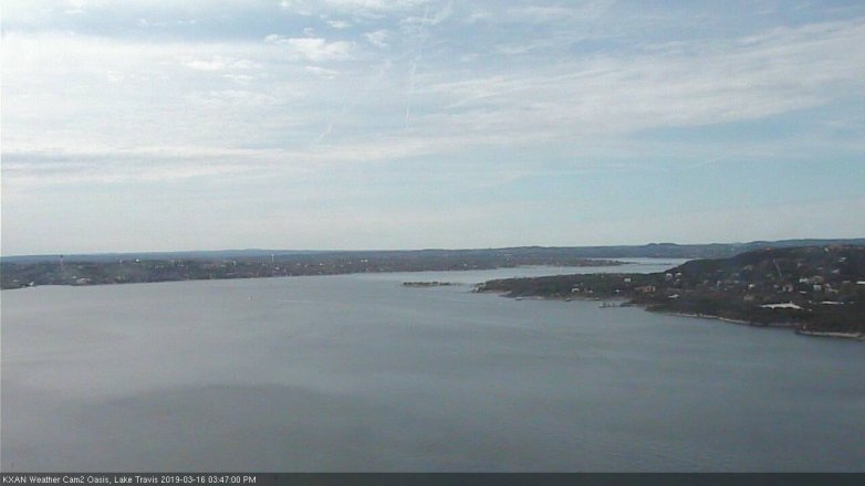Lake Travis webcam, March 16, 2019 2:50 PM CT