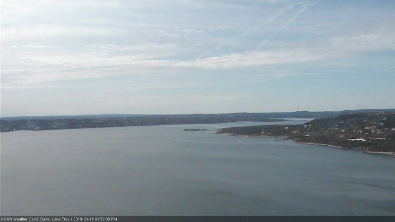 Lake Travis webcam, March 16, 2019 2:55 PM CT