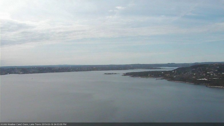 Lake Travis webcam, March 16, 2019 3:05 PM CT