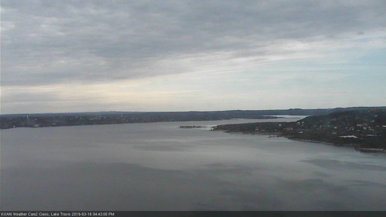 Lake Travis webcam, March 16, 2019 3:45 PM CT