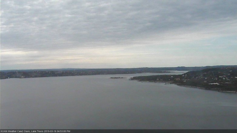 Lake Travis webcam, March 16, 2019 3:55 PM CT