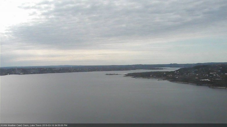 Lake Travis webcam, March 16, 2019 4:00 PM CT