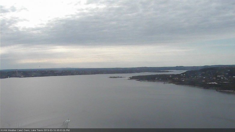 Lake Travis webcam, March 16, 2019 4:05 PM CT