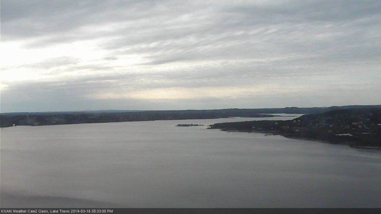 Lake Travis webcam, March 16, 2019 4:35 PM CT