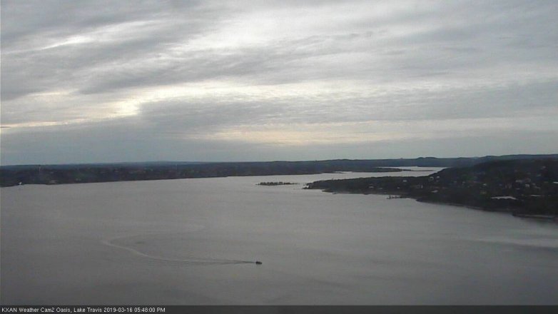 Lake Travis webcam, March 16, 2019 4:50 PM CT