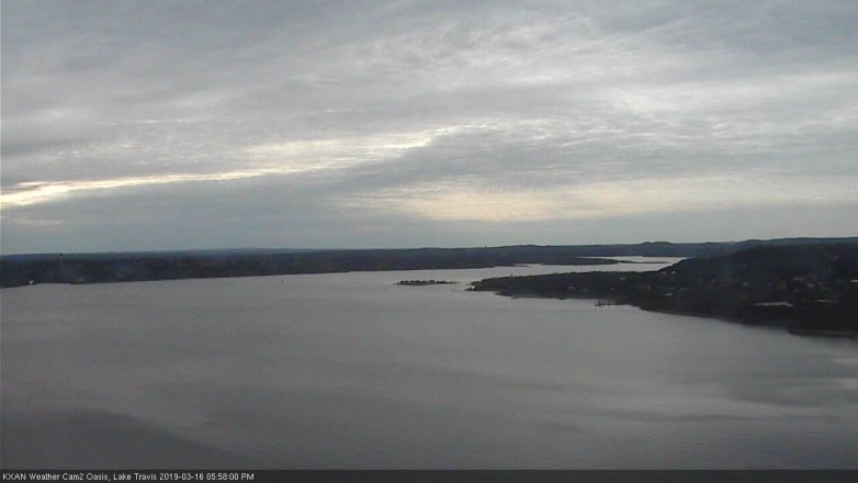 Lake Travis webcam, March 16, 2019 5:00 PM CT
