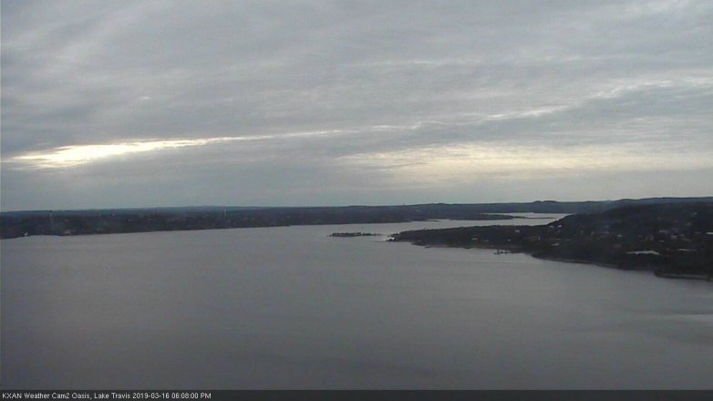 Lake Travis webcam, March 16, 2019 5:10 PM CT