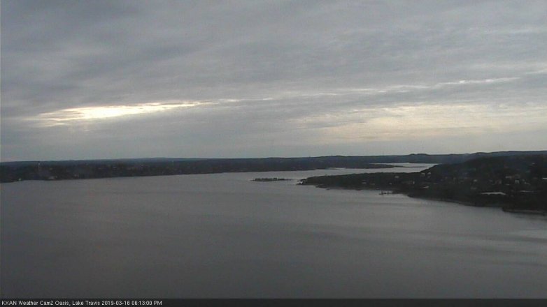 Lake Travis webcam, March 16, 2019 5:15 PM CT