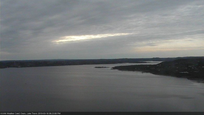 Lake Travis webcam, March 16, 2019 5:25 PM CT