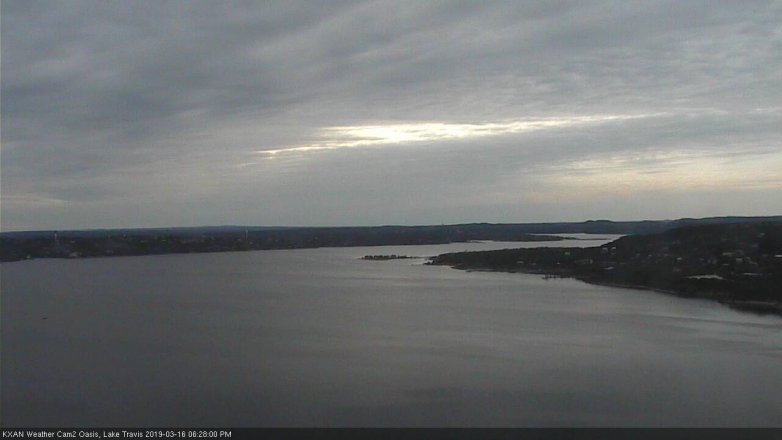 Lake Travis webcam, March 16, 2019 5:30 PM CT