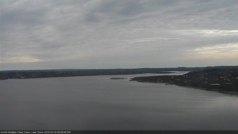 Lake Travis webcam, March 16, 2019 5:40 PM CT