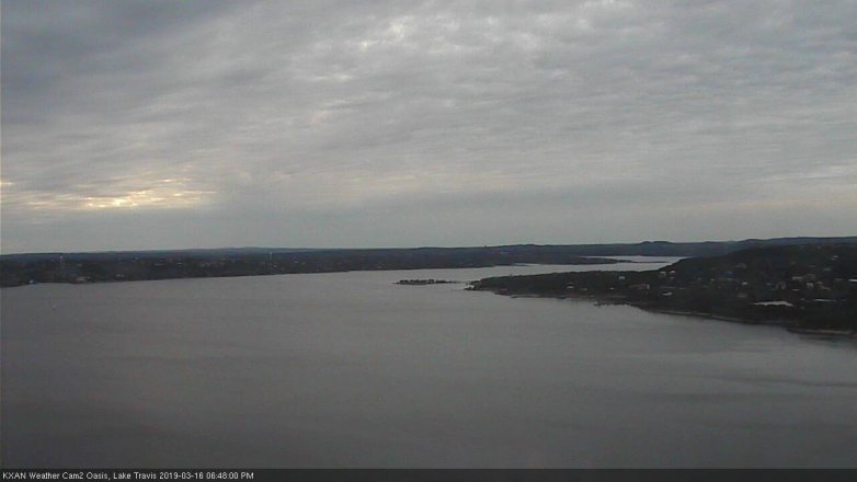 Lake Travis webcam, March 16, 2019 5:50 PM CT