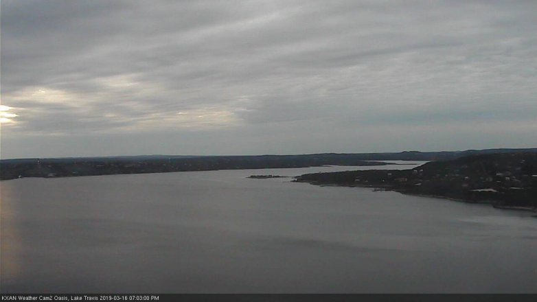 Lake Travis webcam, March 16, 2019 6:05 PM CT