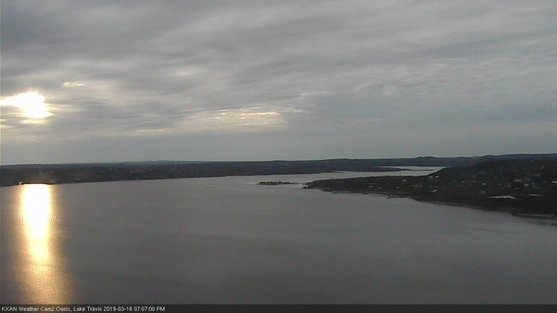 Lake Travis webcam, March 16, 2019 6:10 PM CT