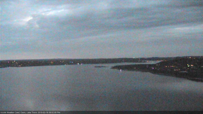 Lake Travis webcam, March 16, 2019 7:05 PM CT