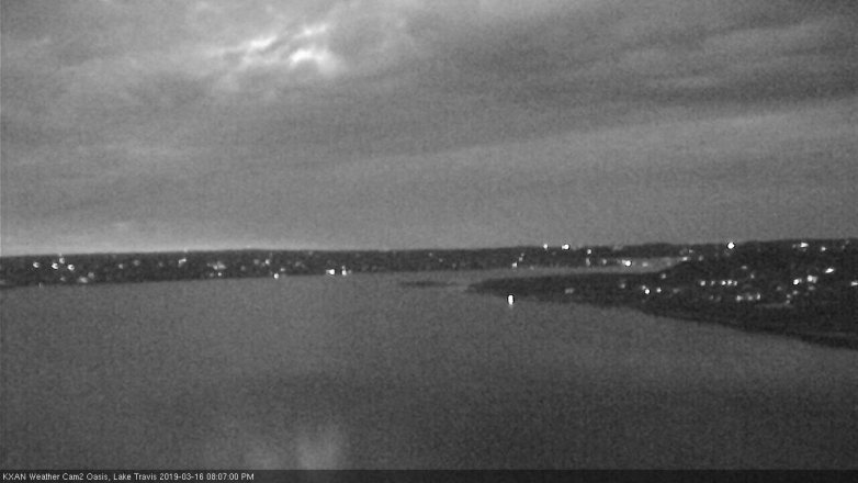 Lake Travis webcam, March 16, 2019 7:10 PM CT