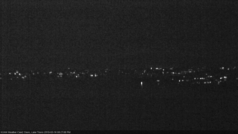 Lake Travis webcam, March 16, 2019 7:30 PM CT