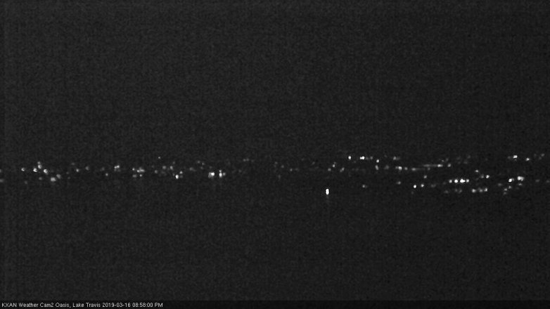 Lake Travis webcam, March 16, 2019 8:00 PM CT