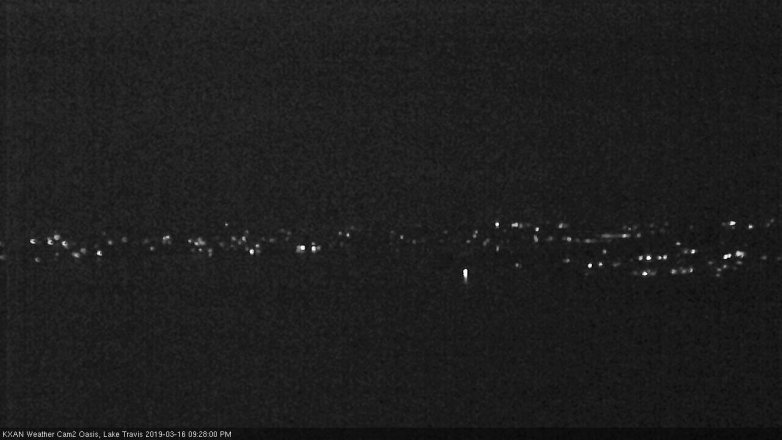 Lake Travis webcam, March 16, 2019 8:30 PM CT