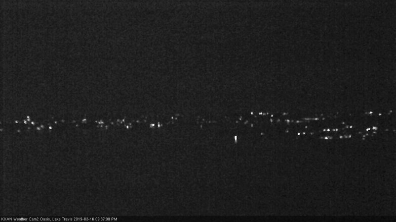 Lake Travis webcam, March 16, 2019 8:40 PM CT
