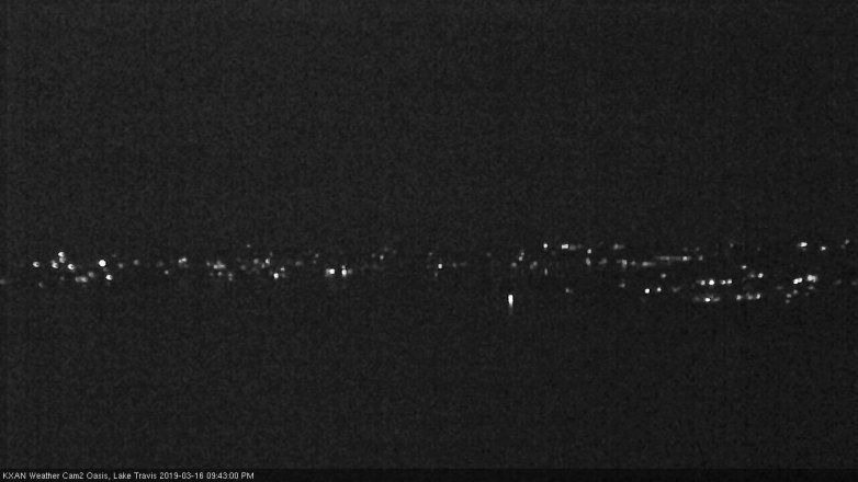 Lake Travis webcam, March 16, 2019 8:45 PM CT