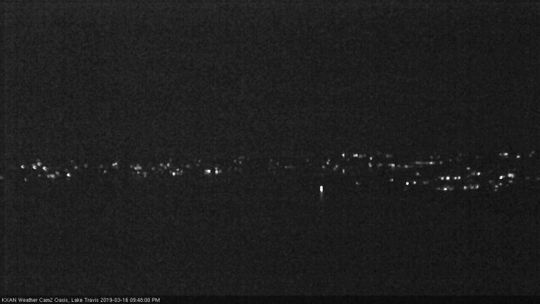 Lake Travis webcam, March 16, 2019 8:50 PM CT