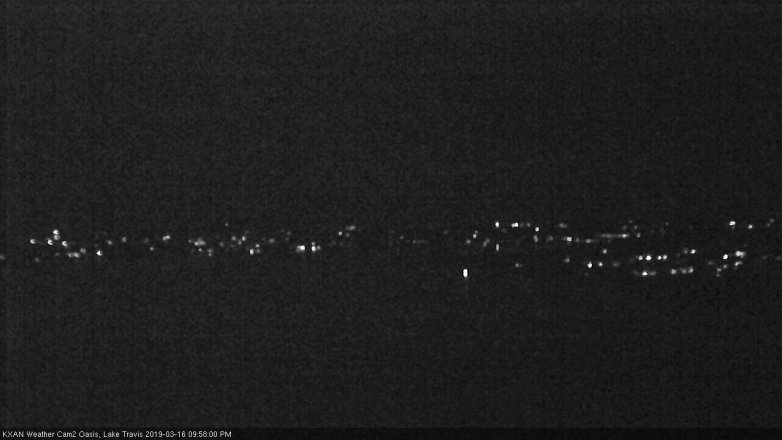 Lake Travis webcam, March 16, 2019 9:00 PM CT