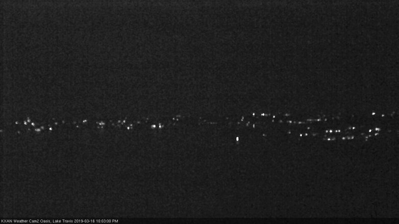 Lake Travis webcam, March 16, 2019 9:05 PM CT