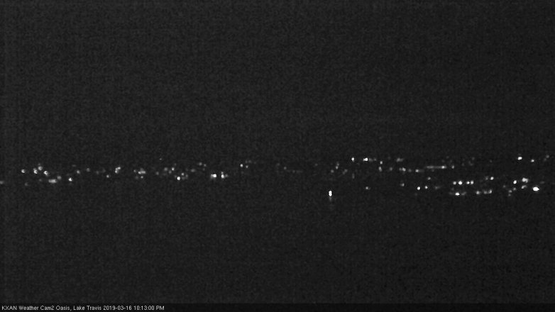 Lake Travis webcam, March 16, 2019 9:15 PM CT