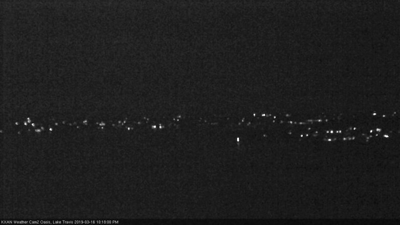 Lake Travis webcam, March 16, 2019 9:20 PM CT