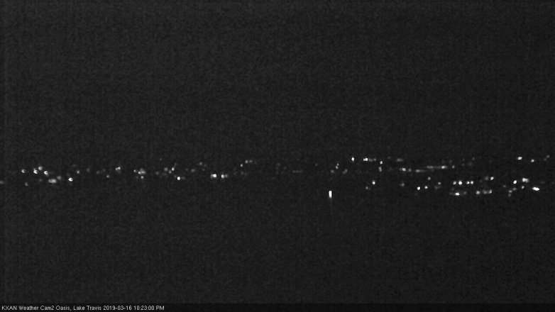 Lake Travis webcam, March 16, 2019 9:25 PM CT