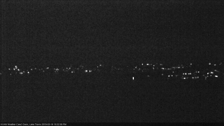 Lake Travis webcam, March 16, 2019 9:35 PM CT