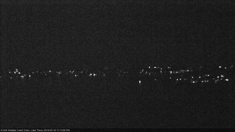 Lake Travis webcam, March 16, 2019 10:15 PM CT