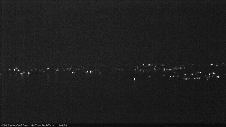 Lake Travis webcam, March 16, 2019 10:20 PM CT