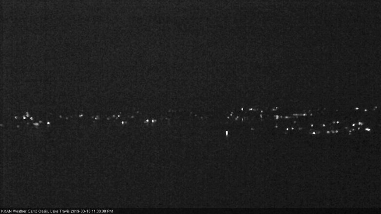 Lake Travis webcam, March 16, 2019 10:40 PM CT