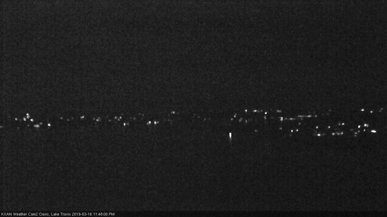 Lake Travis webcam, March 16, 2019 10:50 PM CT