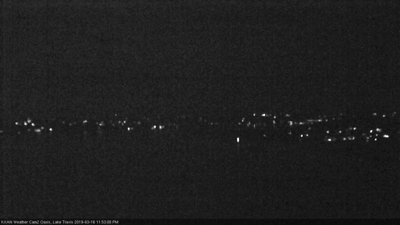 Lake Travis webcam, March 16, 2019 10:55 PM CT
