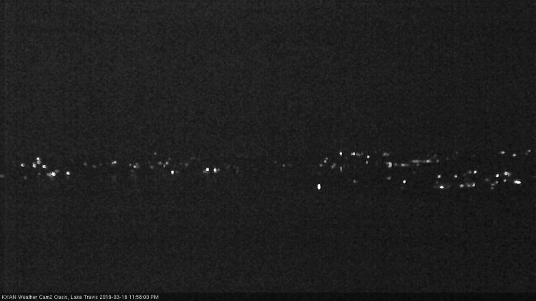 Lake Travis webcam, March 16, 2019 11:00 PM CT