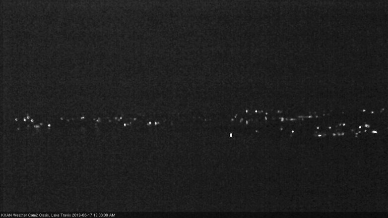 Lake Travis webcam, March 16, 2019 11:05 PM CT