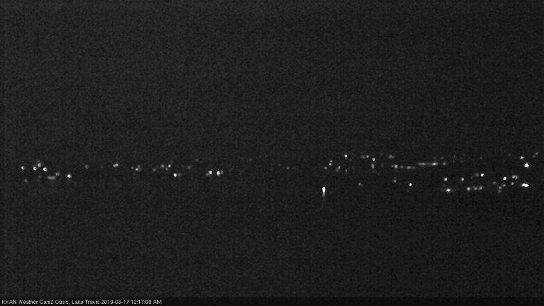 Lake Travis webcam, March 16, 2019 11:20 PM CT