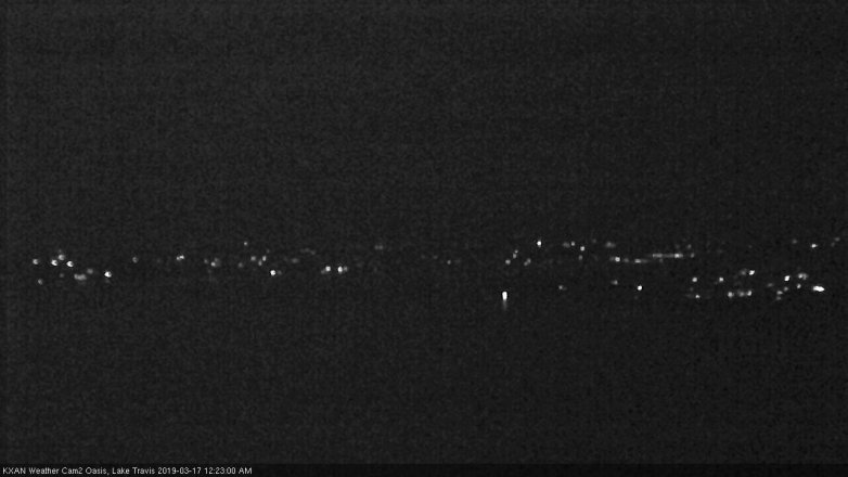 Lake Travis webcam, March 16, 2019 11:25 PM CT