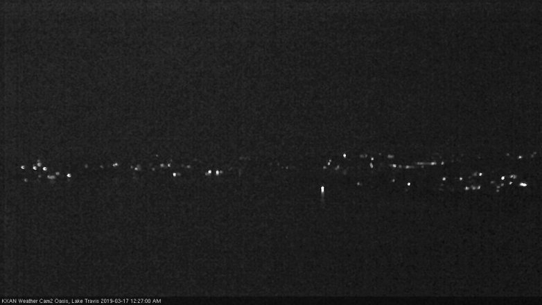 Lake Travis webcam, March 16, 2019 11:30 PM CT