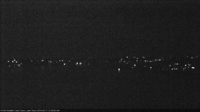 Lake Travis webcam, March 16, 2019 11:40 PM CT