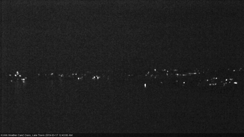 Lake Travis webcam, March 16, 2019 11:45 PM CT